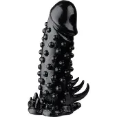 Malesation Nubby Sleeve Penisholkki 13,5 cm - Black