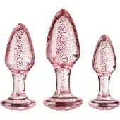 Baseks Pink Glitter Anustappisetti - Pink