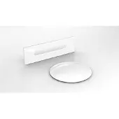 Besco Kylpyamme Melody Glam Silver, 170 x 80 cm, valkoiset yksityiskohdat