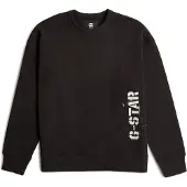 G-Star Sprayed 89 Graphic Loose Sweater - Black - Men
