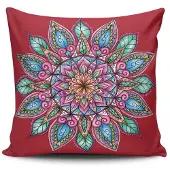 Spiffy koristeellinen tyynynpäällinen Mandala