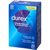 Durex Originals Classic Natural Kondomit 20 kpl - Clear