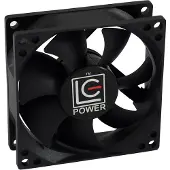 LC-Power LC-CF-80, Tuuletin, 8 cm, 800 RPM, 2200 RPM, 58,19 m³/h, Musta