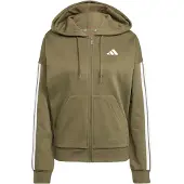 Adidas Essentials 3 Stripes Fleece Kokovetoketjullinen Collegepaita