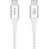 Belkin BOOSTCHARGE USB-C to USB-C 240W Cable 2.0m Braided White