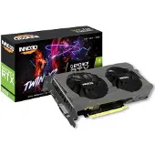 Inno3D GeForce RTX 3050 TWIN X2 OC, GeForce RTX 3050, 6 GB, GDDR6, 96 bittiä, 7680 x 4320 pikseliä, PCI Express x16 4.0 (N30502-06D6-1880VA60)