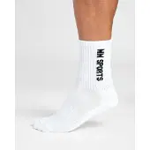 MM Sports Mid-Cut Socks 3-Pack, White 39-42