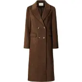 Pepe Jeans for woman. PL4024361 Brown Taylor coat (M), Casual, Wool