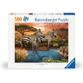 Ravensburger Zebras In Sunset 500P - Multi/patterned - ONE SIZE