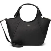 BOSS Lenah Shopperit Nahka 23 cm Musta