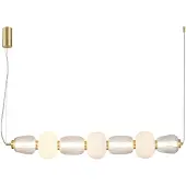 Loom Design Riippuvalaisin , Pearl 7, himmennettävä, Kulta / messinki, Olohuone, Lasi, Moderni