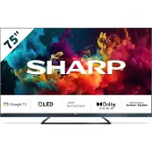 Sharp 75 tuumainen FQ5EG Google QLED TV (2024)