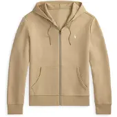 Ralph Lauren Double-Knit Full-Zip Hoodie - Brown - S
