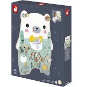 Janod Pure - Bear Activity Board - Blue - ONE SIZE