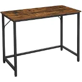 Songmics COMPUTERDESK/RUSTICBROWN+BLACK/100X50X75