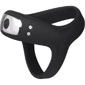 Sinful Triple Function Ladattava Värisevä Penisrengas - Black