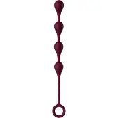 Amaysin Waterdrop Silikoniset Anaalihelmet 25 cm - Viininpunainen