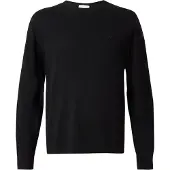 Calvin Klein Ls 100% Merino Crew 14Gg - Black - M