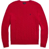 Ralph Lauren Cable-Knit Wool-Cashmere Sweater - Red - XXL