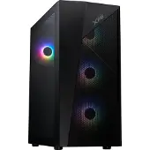 ADATA LANDER 500, Midi Tower, PC, Musta, ATX, mikro ATX, Mini-ITX, SPCC, Karkaistu lasi, Pelaaminen (75261670)