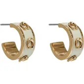 Coach Enamel Pegged C Hoop - Gold - ONE SIZE
