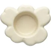 Marimekko Unikko kynttilälyhty 10 cm, beige/valkoinen