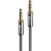 Lindy 3,5mm Cromo Line -audiokaapeli, 1m, antrasiitti