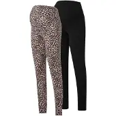 ONLY Maternity Leggingsit 'OLMLOVELY' beige / musta