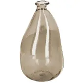 Kave Home Brenna-maljakko ruskea lasi K 36 cm