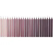 Ferm Living Ombre antiikkikynttilä 24 kpl Tumma viini