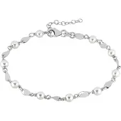 Lykken Casuals hopeinen rannekoru 19cm