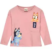 Bluey Pitkähihainen T-paita, Vaaleanpunainen, 110-116