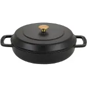 ComBekk emaloitu valurautainen traktöripannu Ø28 cm Black-silver knob