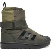Adidas Originals Talvisaappaat 'Superstar 360' tummanvihreä / musta