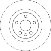 TRW Jarrulevy DF6776S, 1 kpl