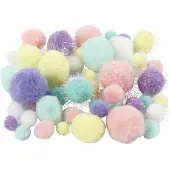 Creativ Company Pompoms Pastelli 62g
