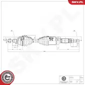 ESEN SKV Vetoakseli 40SKV015