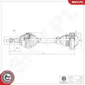 ESEN SKV Vetoakseli 40SKV048