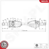 ESEN SKV Vetoakseli 40SKV090