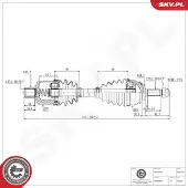 ESEN SKV Vetoakseli 40SKV250