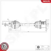 ESEN SKV Vetoakseli 40SKV114