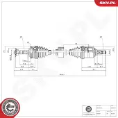 ESEN SKV Vetoakseli 40SKV245