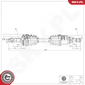 ESEN SKV Vetoakseli 40SKV265