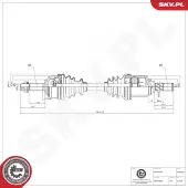 ESEN SKV Vetoakseli 40SKV060