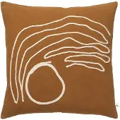 Ferm Living , Jot Tyynyliina 50x50 - Aged Gold