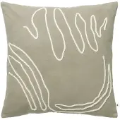 Ferm Living , Jot Tyynyliina 50x50 - Elm Green