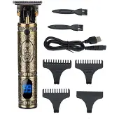 INF Sähköinen hiustenleikkuri ja trimmeri tyylikkäällä retro-designilla Pronssi