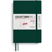 Adlibris Weekly Planner & Notebook 2026 B6 Soft Forest Green Leuchtturm1917