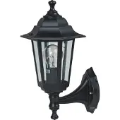 LED energie Lyhtyvalo 6-lasinen E27 musta alakiinnitys