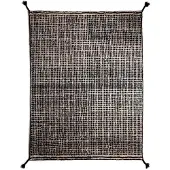 Woodnotes Grid-matto musta/valkoinen 170 x 240 cm